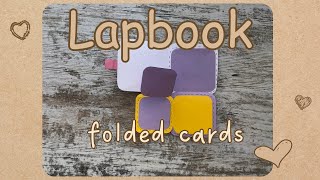 Lapbook folded cards