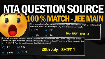 JEE Main 2021 20 July का Paper यहाँ से आया था Secret Out 😮 | Physics is here where are you ? #JEE