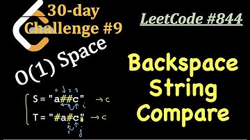 LeetCode #844 | Backspace String Compare | O(1) Space | No stacks