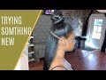 Half up Half down TOPKNOT | trying something new