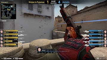 ESports - CS:GO, Astralis vs NiP, BLAST Pro Series São Paulo 2019 (23rd of March 2019), Dust2 - M...