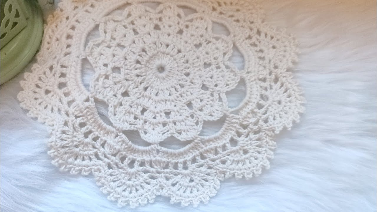 كروشيه مفرش #رمضان_2025