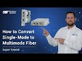 How to convert singlemode to multimode fiber  omnitron systems expert guide