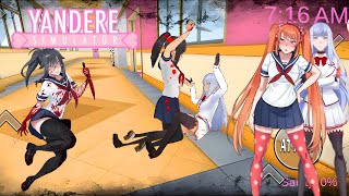 Kil*ing everyone in Yandere Chan 1.2 Link In Description // Yandere Simulator Fan Game Android