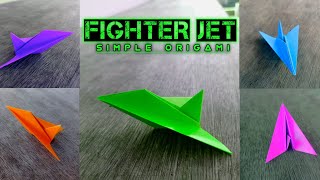 how to make a fighter jet from origami paper | simple origami