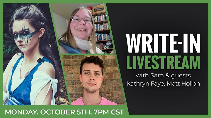 Write-in Livestream with Samantha and guests, Kath...