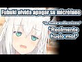 Fubuki olvida apagar su micrófono y es atrapada oliéndose a si misma [Hololive Sub Español]