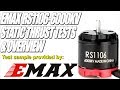 EMAX RS1106-6000KV Tiny Motor - Big Power! 2S & 3S Thrust Tests