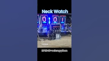 DIY: Neck Watch (RP2040+ST7789) #clocks #cyberpunk2077 #cyberpunk #rp2040  #nixie