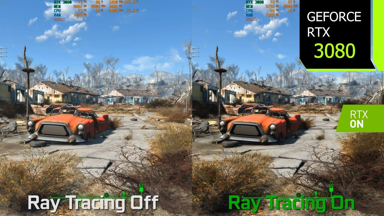 Fallout 4 Ray Tracing Mod Graphics/Performance Comparison | 3080 4K Settings | i7 10700F - YouTube