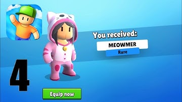 Stumble Guys Gameplay walkthrough part 4 -MEOWMER (android,iOS)