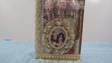 Vintage Shabby Chic Altered Composition Notebook