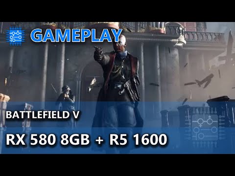 RX 580 8GB + Ryzen 5 1600 (AF) - Battlefield V (ultra vs baixo) em 1080p
