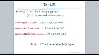 07 - Dns Nedir? Domain Name System Domain Name Server Dns Uygulamalı Anlatım