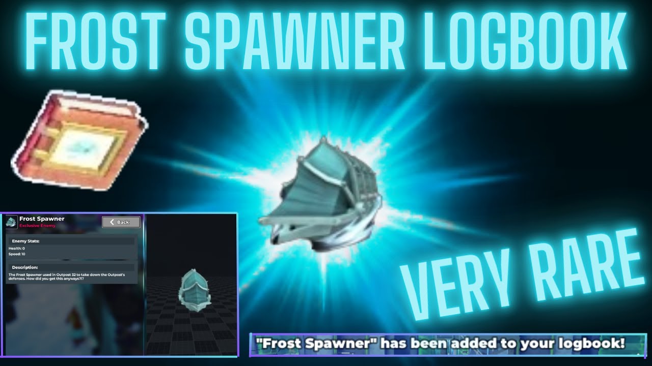 How I Got The Frost Spawner/Siege Engine Log Book (TDS) (Roblox