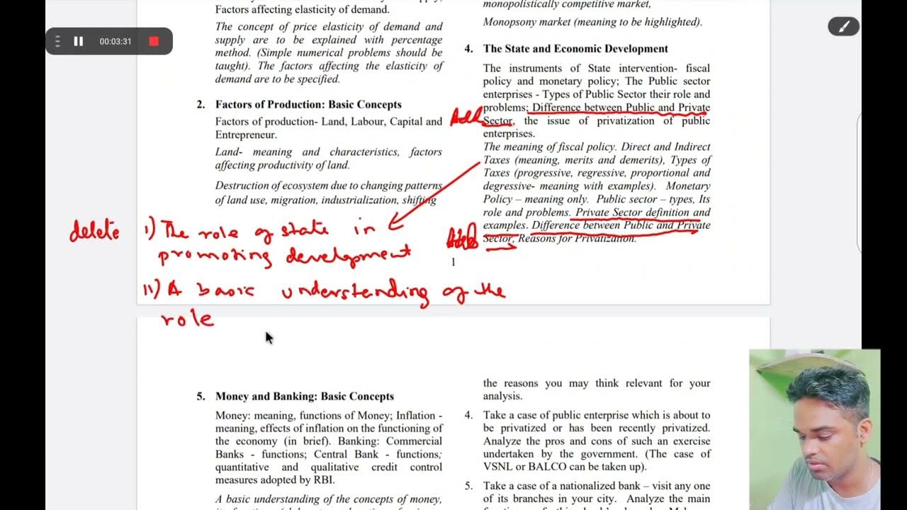 icse economics Application syllabus 2023 class 10 reduced syllabus deleted topic