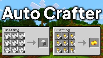 The BEST Automatic Crafter For IRON And GOLD Farms In Minecraft!