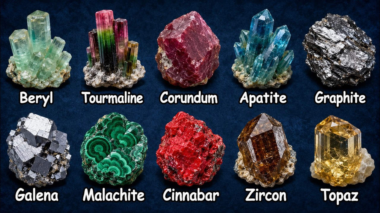 How Trace Elements and Crystal Structures Determine Mineral Properties