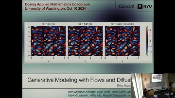 Boeing Colloquium: Generative modeling with flows and diffusions