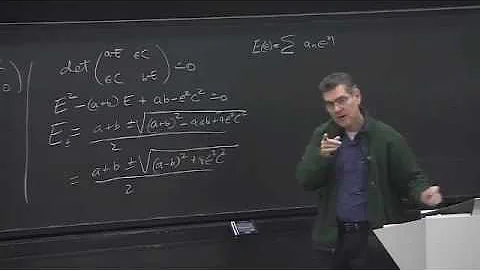 Mathematical Physics 02 - Carl Bender