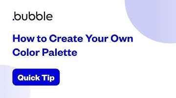How to Create Your Own Color Palette | Bubble Quick Tip