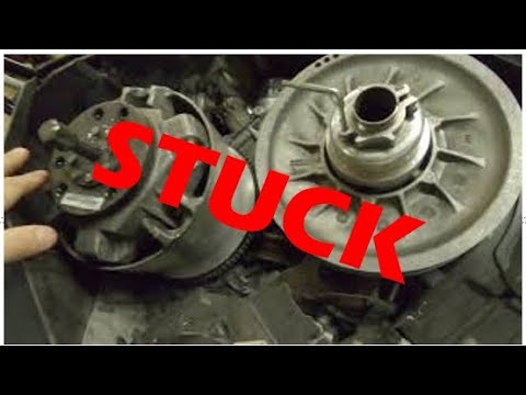 How To Remove a Stuck Skidoo CVT Clutch - YouTube