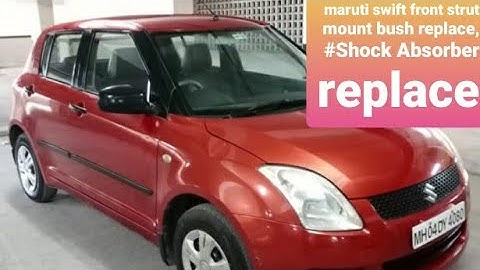 maruti swift front strut mount bush replace, #Shock Absorber replace