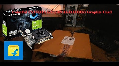 Colorful INVIDIA GT-730 4GB DDR3 Graphic Card/ INVIDIA    Unboxing