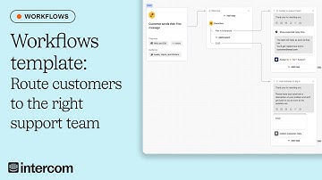Workflows template: Route customers to the right support team