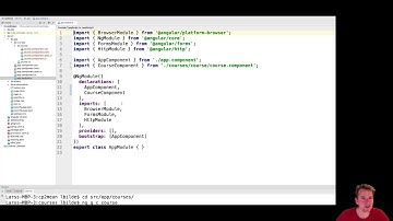 MEAN STACK with Angular4 part 15 - first component and basics about AppModule