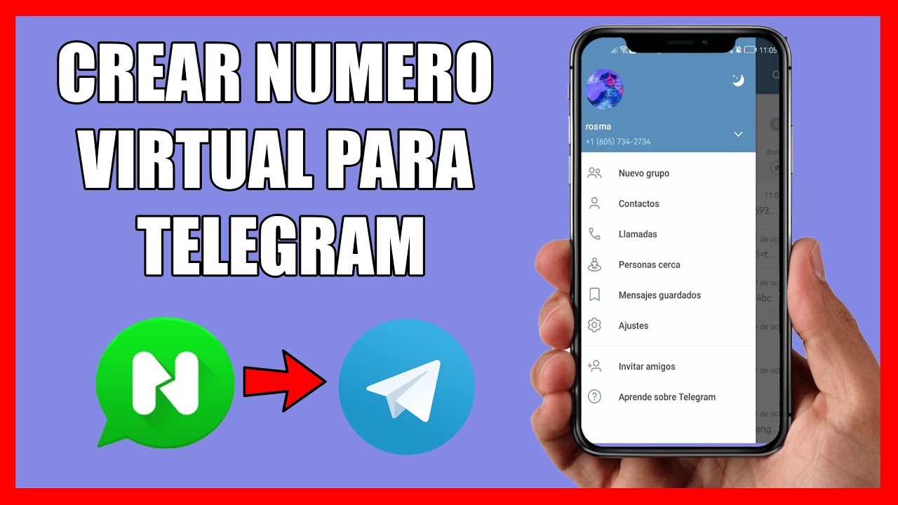 Crear numero virtual para Telegram YouTube