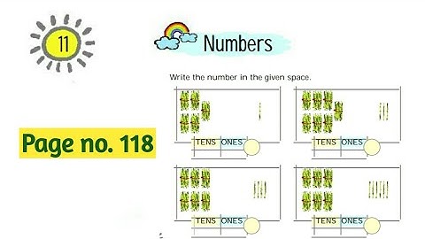 NCERT Class 1 Maths| Chapter 11 numbers| Page no.118