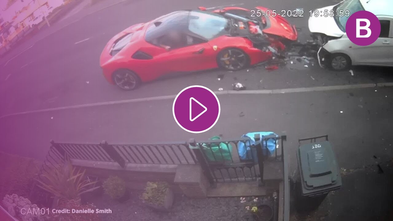 Ferrari driver who caused five-car smash banned - and now has to get ...