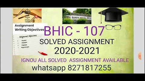 BHIC - 107 Solved Assignment  2021-22