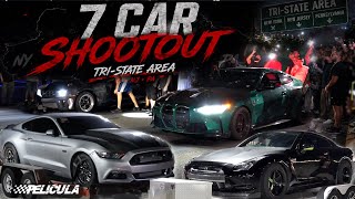 स्ट्रीट रेस 7 कारों का मुकाबला! इम्पोर्ट्स बनाम अमेरिकन मसल 🔥 GTR R35, M4, मस्टैंग, नोवा और भी बह... screenshot 4