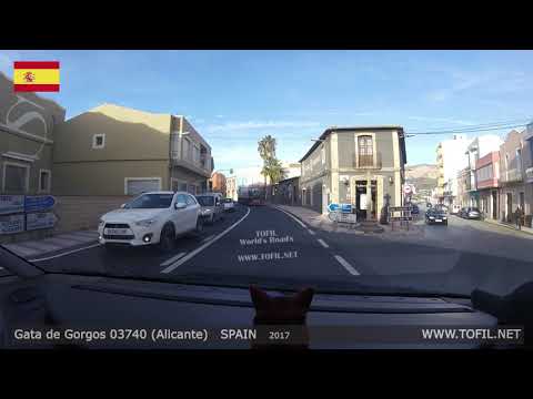 Gata de Gorgos 03740 (Alicante) SPAIN 2017 Dashcam Driving Movies WWW.TOFIL.NET