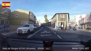 Gata de Gorgos 03740 (Alicante) SPAIN 2017 Dashcam Driving Movies WWW.TOFIL.NET
