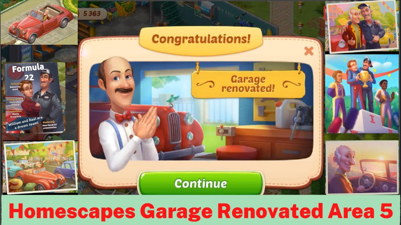 Homescapes Garage Renovated Area 5 YouTube