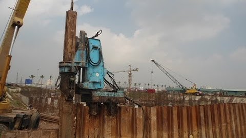 [Công nghệ thi công xây dựng] Mô phỏng thi công ép cừ larsen