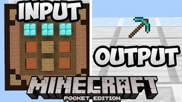 Minecraft Pocket Edition (1.2) Working Giant Crafting Table Command Block Creation Map by Pastimeboy