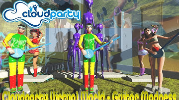 Cloudparty Virtual World Guitar Madness Cloud Party WebGL
