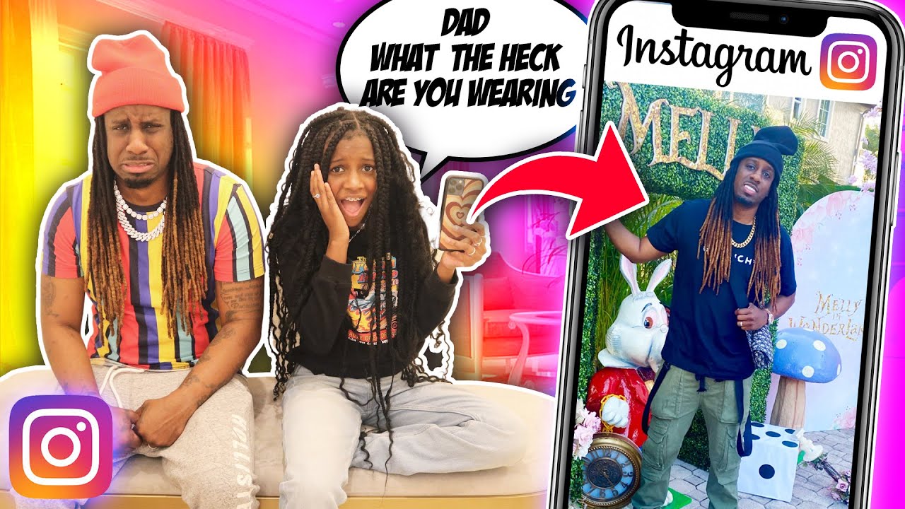 Rating My Dads Instagram Outfit Pictures!! (He Cried)