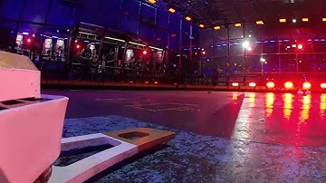 BattleBots Destruct-A-Thon Roundhouse VS Orbitron onboard camera match #1 normal speed