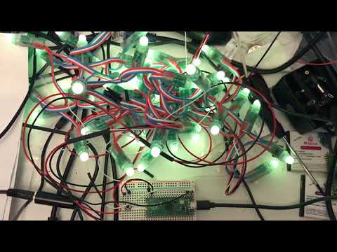 Raspberry Pi Pico flashing 50 RGB LEDs