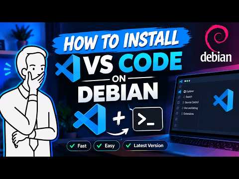 how to install vscode on debian (ubuntu, kali, popOS)