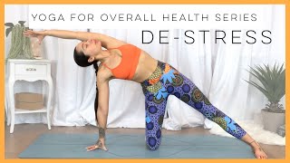 30 Minute Restorative Yoga For Stress And Relaxation Yoga For Overall Health