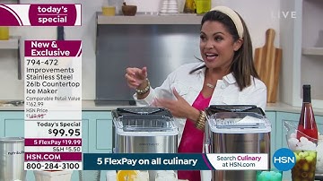 Improvements Portable Ice Maker with 26 lb. Capacity