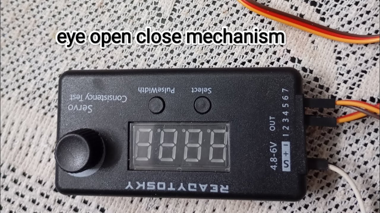 Eye open close mechanism for chalachitra, using servo motor. // ganpati decoration ideas//