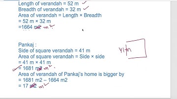 Class 5 PSEB Maths World-Chapter 8 Perimeter and Area Ex 8.2 #maths #pseb #Perimeter #Area #square