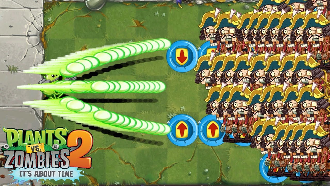 PvZ 2 100 Plant vs 100 Zombie - All Plants Max Level Vs Nutcracker ...